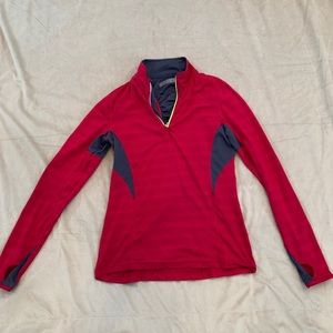 Mondetta Active Workout Red Quarter Zip